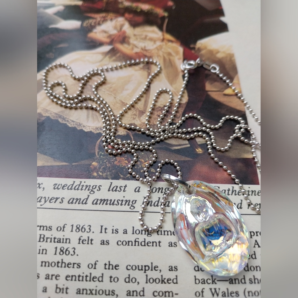 Silver Sterling Necklace with Pendant - Picture 7 of 11